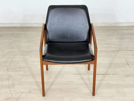 Deense designfauteuil uit het midden van de 20e eeuw / Teakhouten stoel / Fauteuil uit de jaren 60 / Deense (photo 2 of 10)