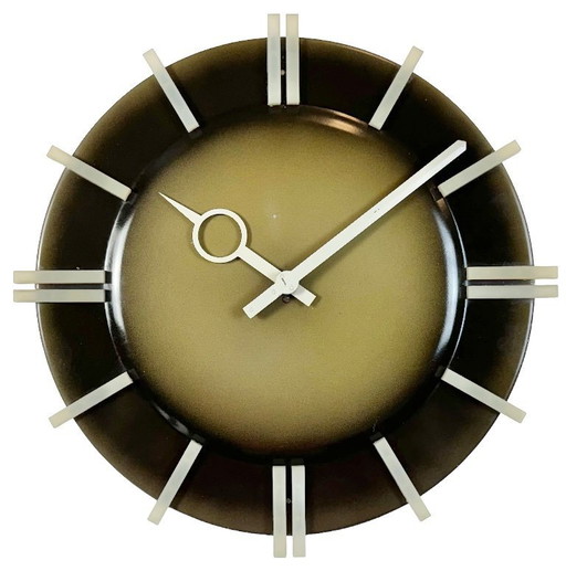 Industrial Office Wall Clock from Pragotron, 1970s