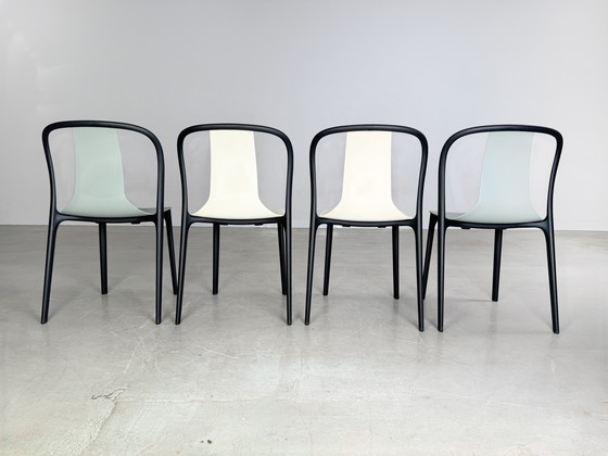 Image 1 of Conjunto de 2 sillas Vitra Belleville Ronan Erwan Bouroullec Outdoor Cream