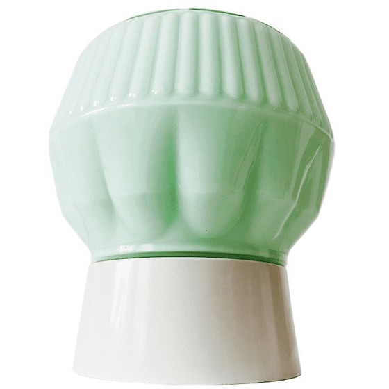 Image 1 of Vintage Thabur Art Deco Plafondlamp mintgroen 1930's plafonnière