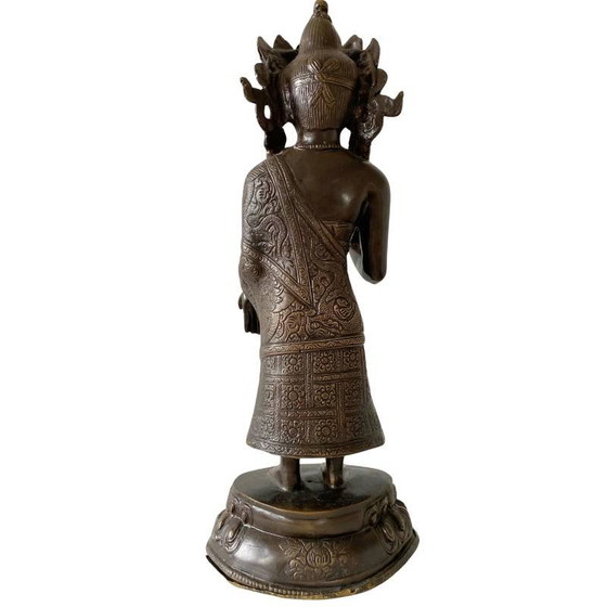 Estatua de Buda Dipankara de pie en bronce – lote 180 – Esculturas, Bronze (photo 5 of 10)