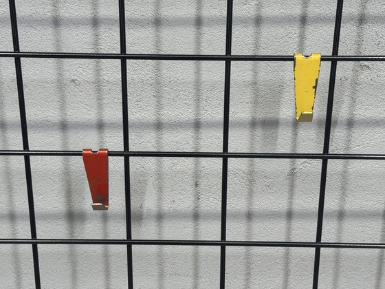 Image 1 of Vintage pilastro metalen wandkapstok met hoedenplank