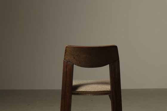 Image 1 of Brutalist Oak Dining Chairs, Netherlands, 1970s – Set of 6