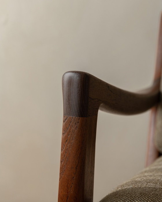 Image 1 of Canapé deux places Senator vintage par Ole Wanscher pour Cado | Structure en teck danois | Revêtement d'origine | Années 1960