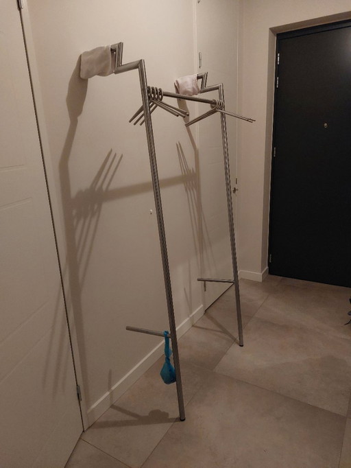 Design stainless steel coat rack D-Tec (ca. 2000) 