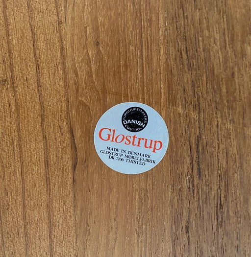 Table carrée en teck de Glostup, Danemark, années 1970
