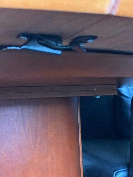 Set da pranzo, quattro sedie in pelle nera Rolf Benz, Sedie da pranzo, Nero (foto 7 di 8)