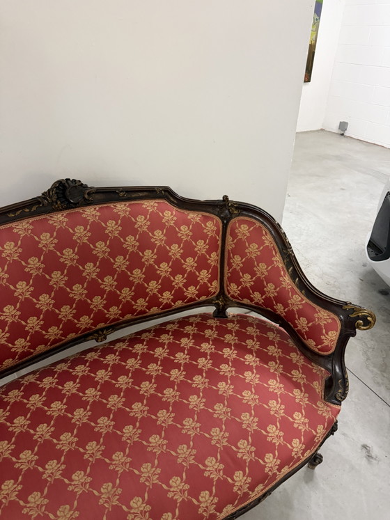 Vintage Bank – Banken, Textile, Wood (photo 3 of 6)