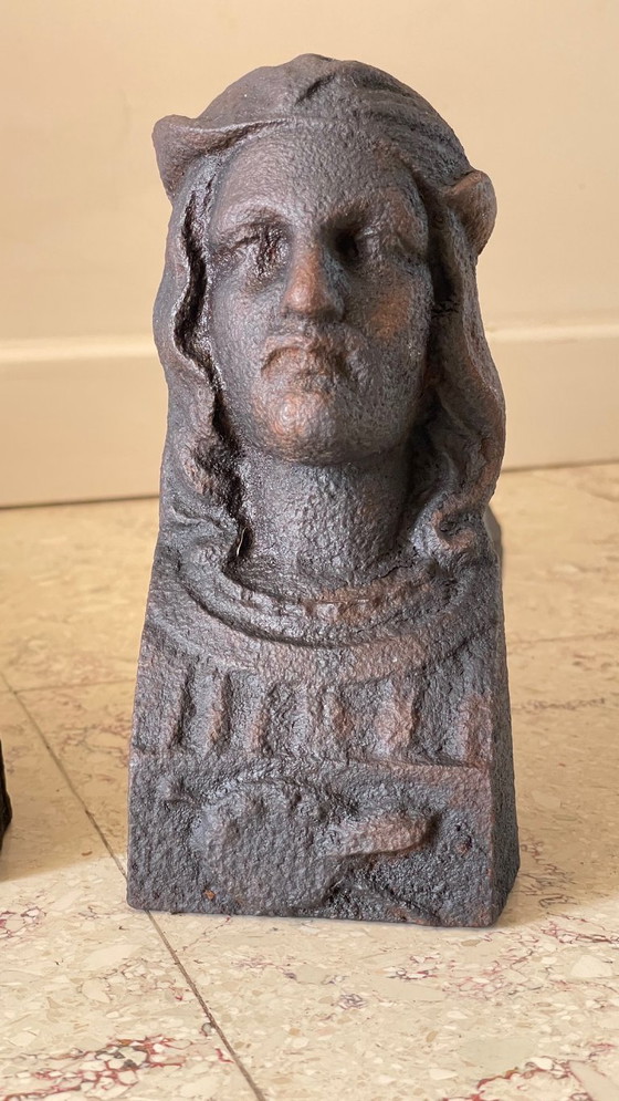 Image 1 of Vintage gietijzeren haardhonden