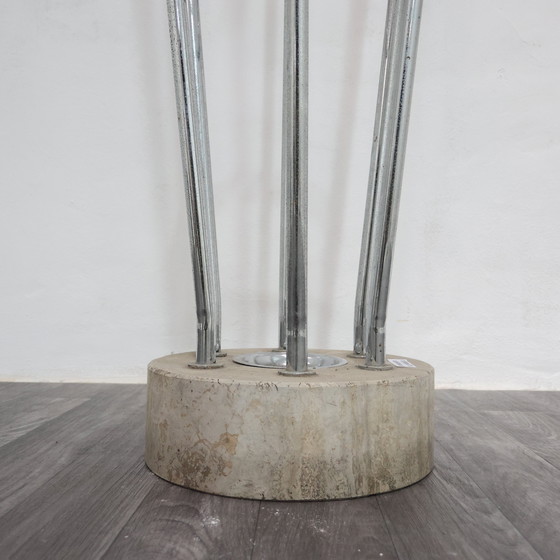 Image 1 of Mannelli brothers travertine steel coat rack, 1970s modern design