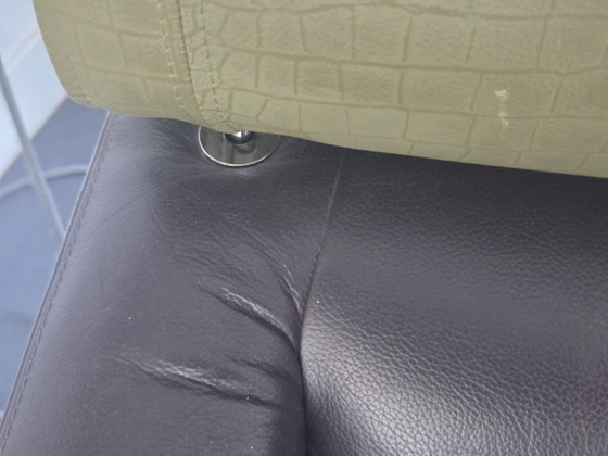 Leolux vintage leather Armchairs 2x – Metal (photo 6 of 8)
