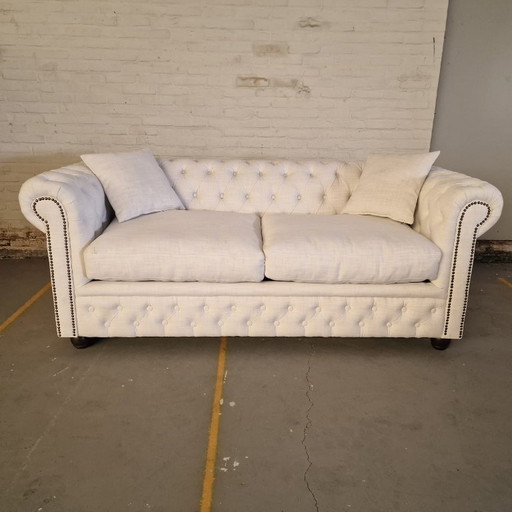 Canapé Chesterfield Bahama Off-white (3 places)