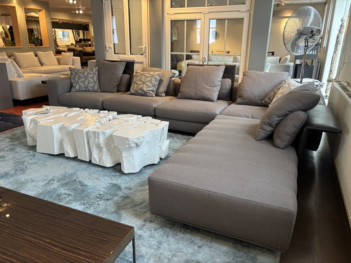 Minotti Freeman modulaire hoekbank stof cat. G lp € 35.000,- 