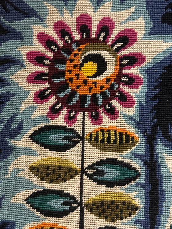 Image 1 of "Night Flower" Tapestry