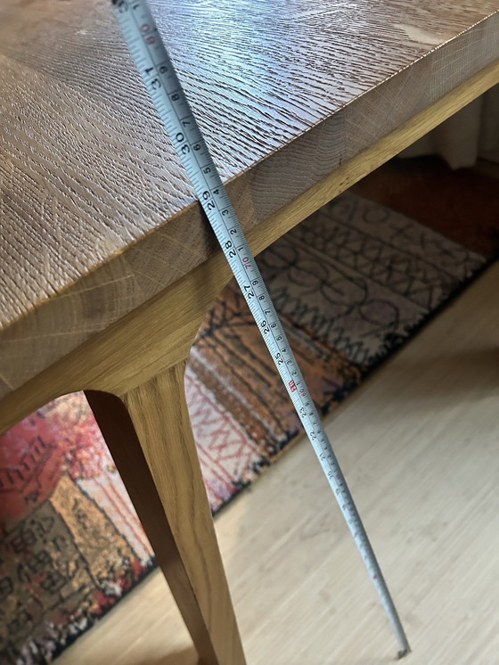 Image 1 of Massief houten lange eettafel 