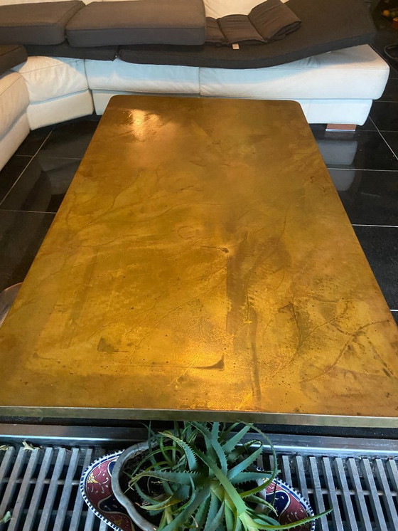 Image 1 of Christian Krekels , Unieke  salontafel, gesigneerd  160 x 90 cm