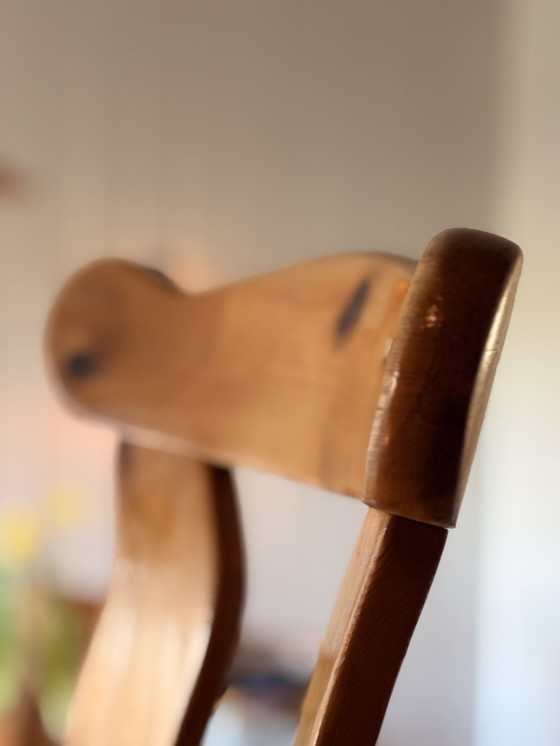 Image 1 of Sedie vintage in legno massello – design dell'Europa orientale – set di 2 (anni '60-'70)