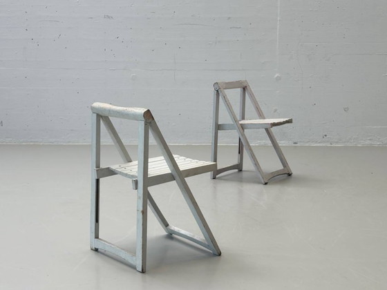 Image 1 of Deux chaises pliantes pour enfants, modèle Trieste, par Aldo Jacober, Italie, années 1960