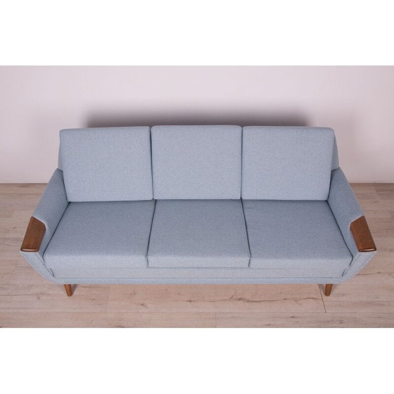 Image 1 of Mid Century Deense bank en fauteuil, jaren 1960