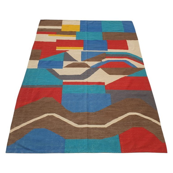 Tapis Tapisserie Sonia Delaunay Serpent Noir | Laine Fait Main | 208×308 cm – Cotton (photo 5 of 12)