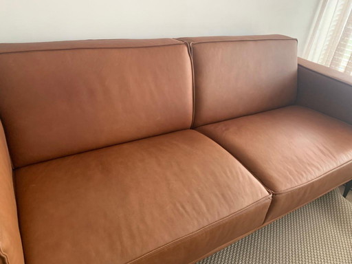 Wunderschönes 3-Sitzer-Sofa von Zitmaxx, gefertigt aus hochwertigem Rindsleder – Modell Rancho in der stilvollen Farbe Cognac