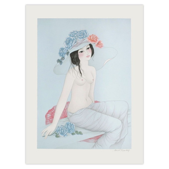 Lithographie signée Mara TRAN-LONG Agathe 1987 – Lithographies et sérigraphies, Paper (photo 5 of 5)