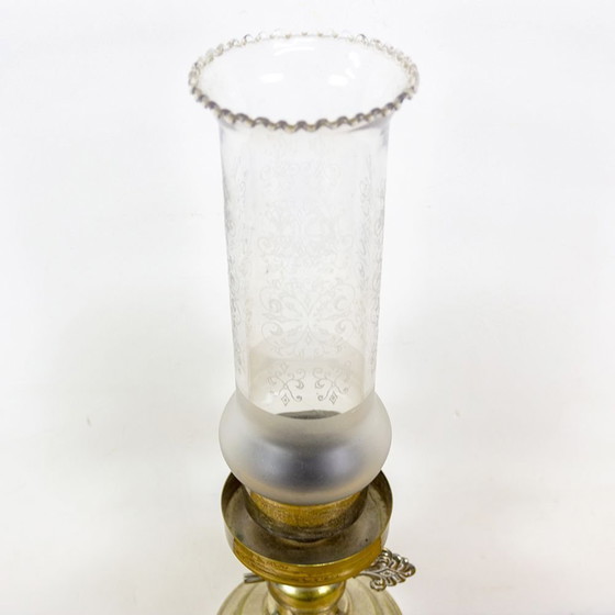 Image 1 of Vintage zilveren tafellamp, jaren 1980