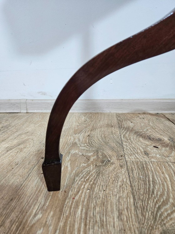 Image 1 of Antiker achteckiger Beistelltisch aus Mahagoni mit Dreibeingestell, klassisch, 19. Jahrhundert