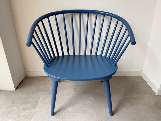 Image 1 of Fauteuil vintage Gilles Lundgren « Eker » / fauteuil à lattes