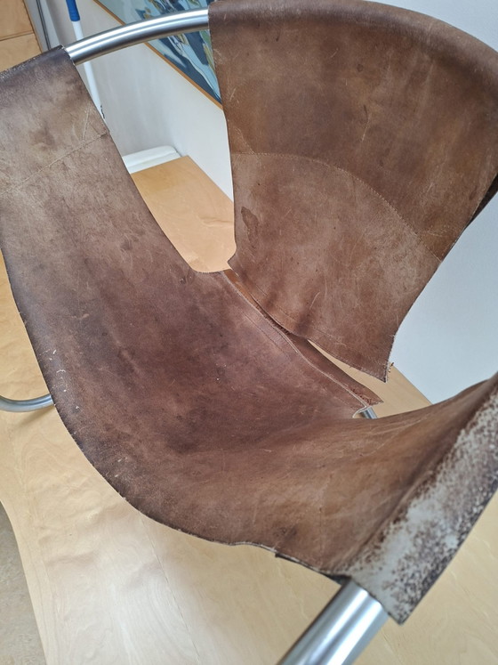 Lounge Sessel Clemens Claessen 1965 Design, Ba-as, Leder, Metall, Braun (Foto 3 von 5)
