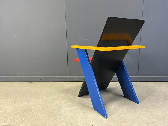 Image 1 of Colourful postmodern armchair, 1980s