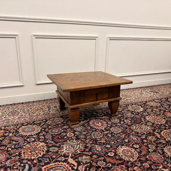 Mesa auxiliar española antigua, Mesas de centro, Madera, Marrón, Chesterfield (foto 8 de 8)