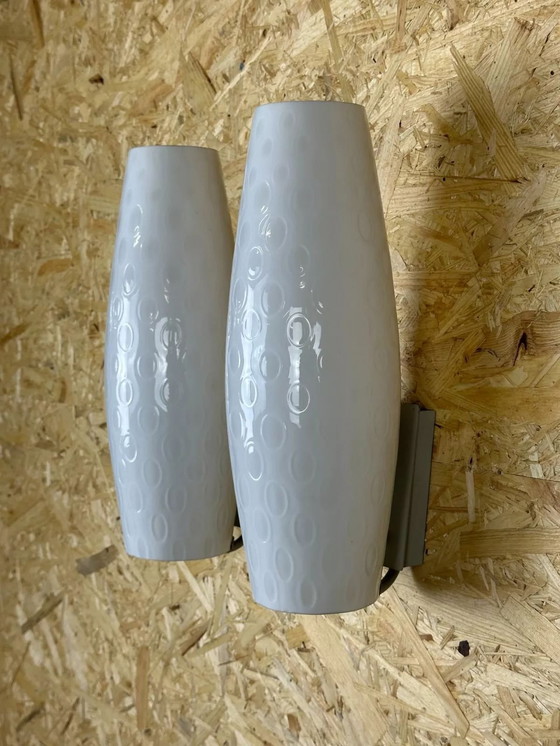 Image 1 of 2x 60s 70s Como wall light by Aloys Gangkofner for Peill & Putzler
