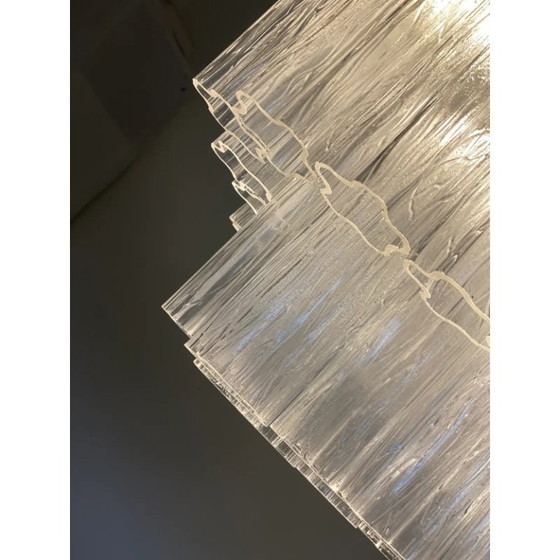 Image 1 of Luxury Square Transparent Murano Glass Tronchi Sputnik Flush Mount Ceiling Light