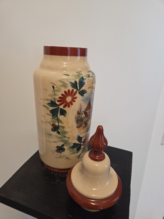 Image 1 of 2 antique opaline vases