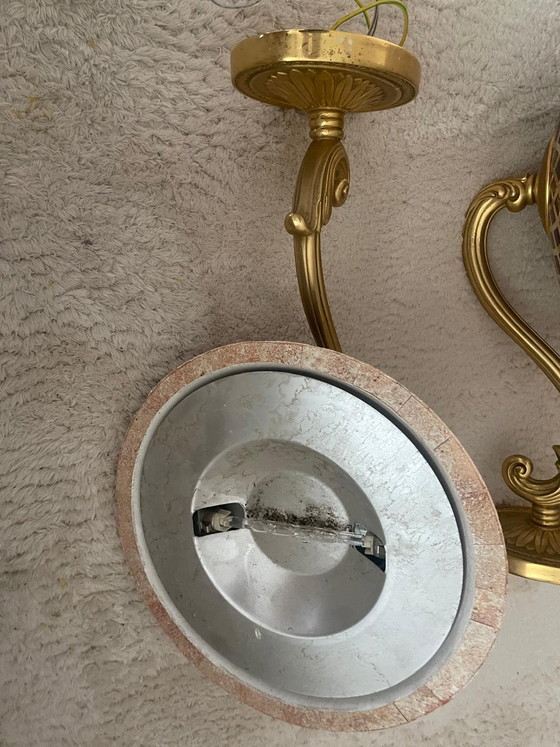 Image 1 of 3 Laudarte wall lights, luxury lamps, bronze, 24k gold plated