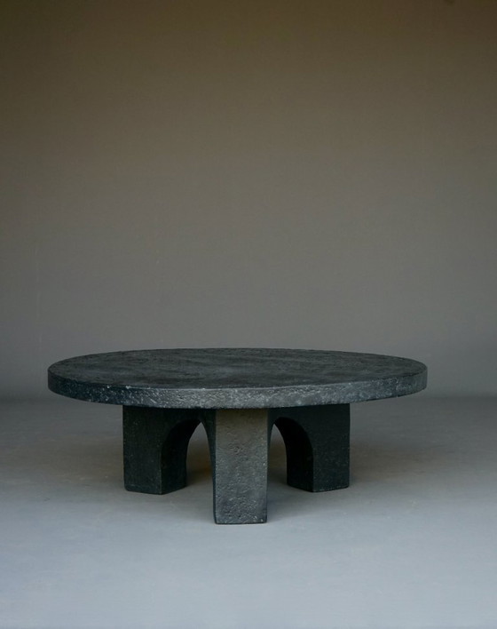 Image 1 of Brutalist Resin and Stone Coffee Table, 1970s
