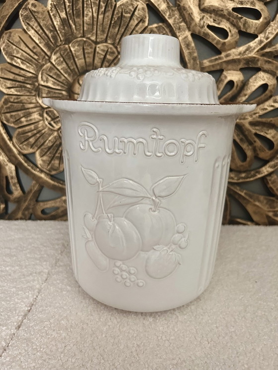 Vintage Scheurich Rumtopf 829-29 White - Perfect Condition - 70s Ceramics – Scheurich W-Germany, Decoration (photo 2 of 5)