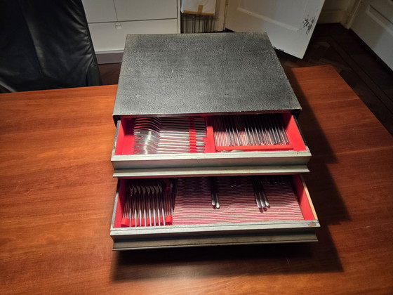Set di posate Rosenthal 99 pezzi, Plastica, Legno, Nero (foto 6 di 9)