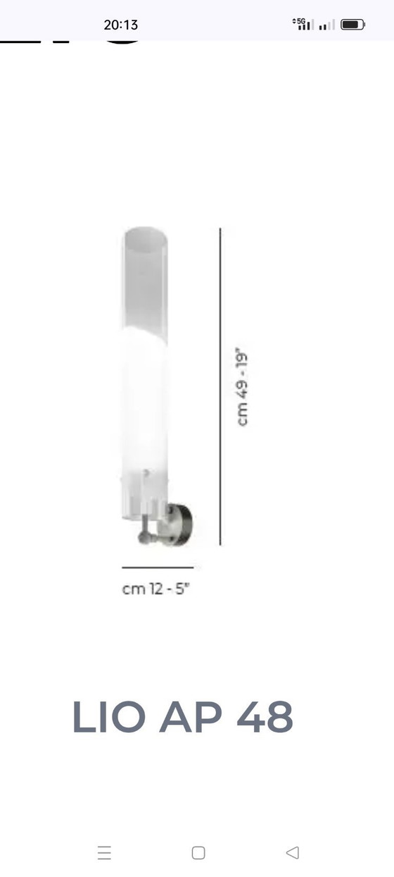 Image 1 of 2 Vistosi Lio 48 wall lamps