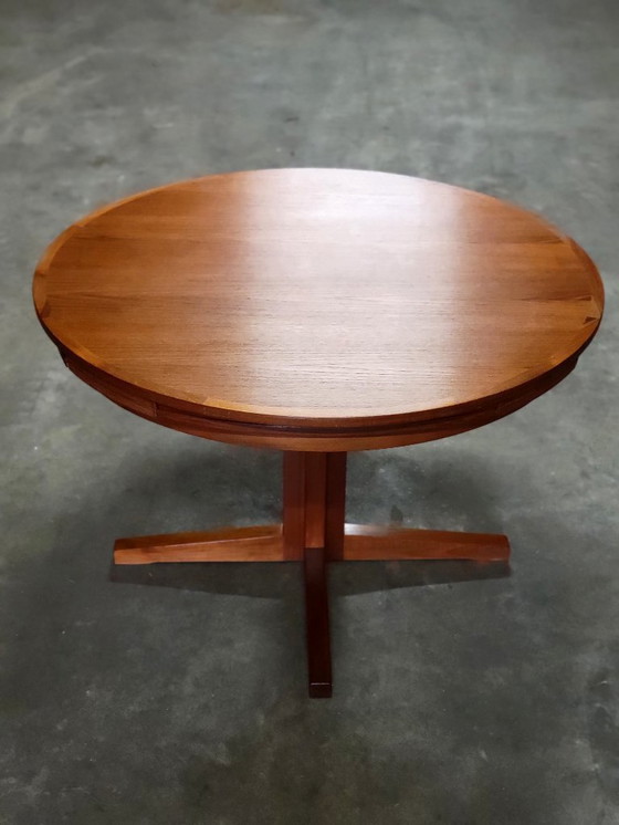 Image 1 of Dyrlund Flip Flap Lotus dining table in teak Denmark 1960