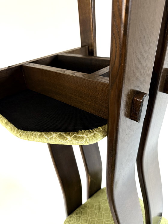 Image 1 of Set di 8 sedie da pranzo brutaliste anni '80