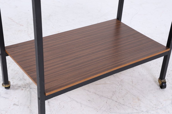 Image 1 of Vintage serving trolley from the 60s | Mid - Century table telephone table side table retro #05-25