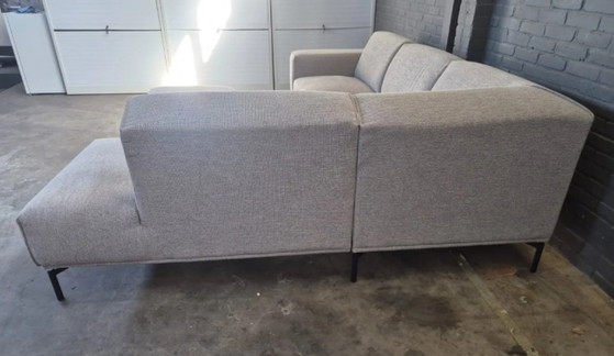 Canapé d'angle modulable Montel avec ottoman, textile gris, Canapés modulables, Métal, Modern (photo 11 sur 11)