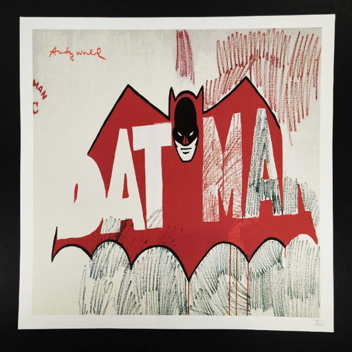 Litografia in edizione limitata "Batman" di Andy Warhol, realizzata da CMOA e numerata a matita.