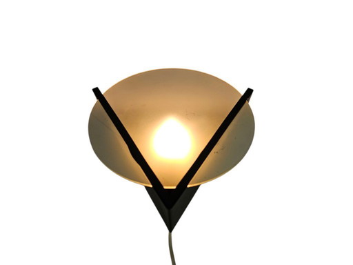 Lacri design - Era espacial - lámpara de pared - vidrio - metal - posmoderno - años 80