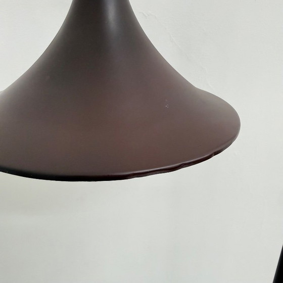 Image 1 of Hala Zeist Trompeten-Stehlampe in Braun, minimalistisch, niederländisches Design der 1970er Jahre