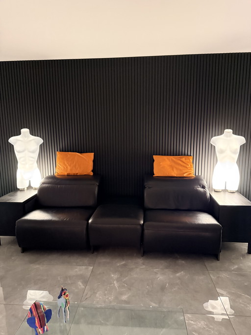 Montel a déplacé le canapé réglable en cuir