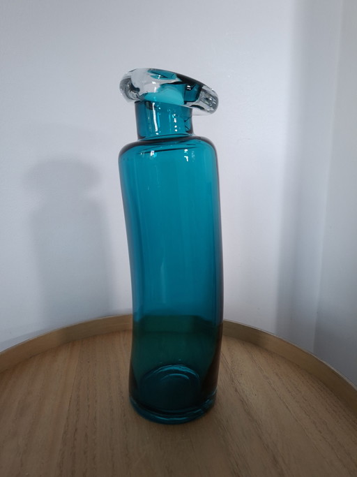 Vintage Rosenthal "Drunken Bottle" Vase – Turquoise (30 cm)