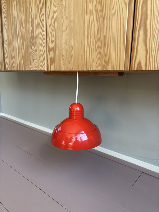 Vintage Osram hanglamp rood 